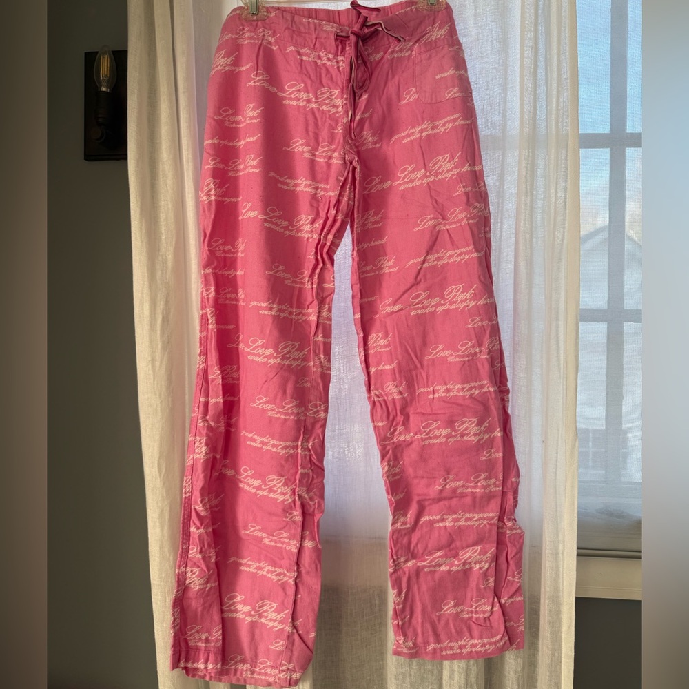 PINK Victoria's Secret Pink Script Lounge Pants